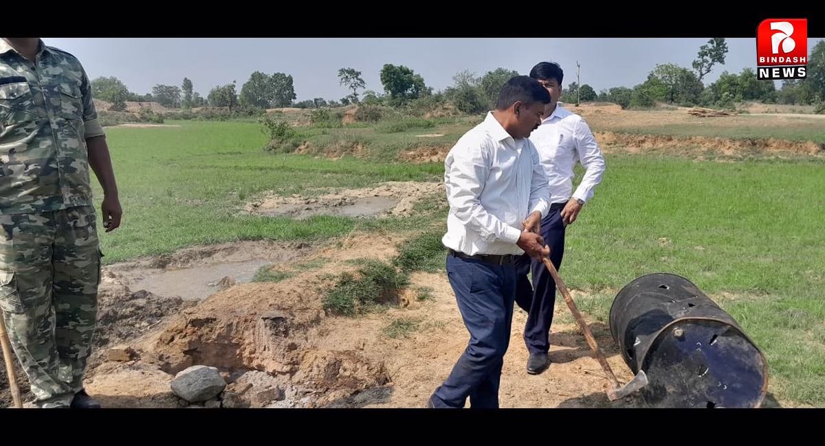 एसडीएम ने अवैध शराब को लेकर दुलदुलवा के जंगलों में की औचक छापेमारी