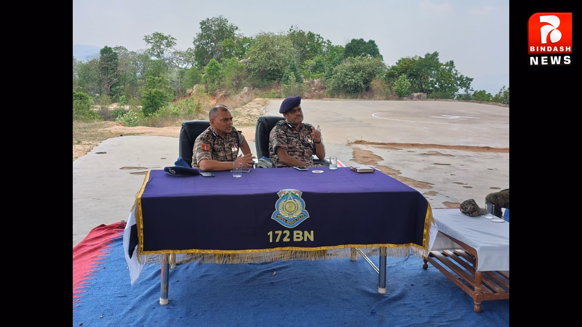 बदलती तस्वीर का जायजा लेने हेतु स्पेशल डीजी सीआरपीएफ दीपक कुमार बूढ़ा पहाड़ पहुंचे